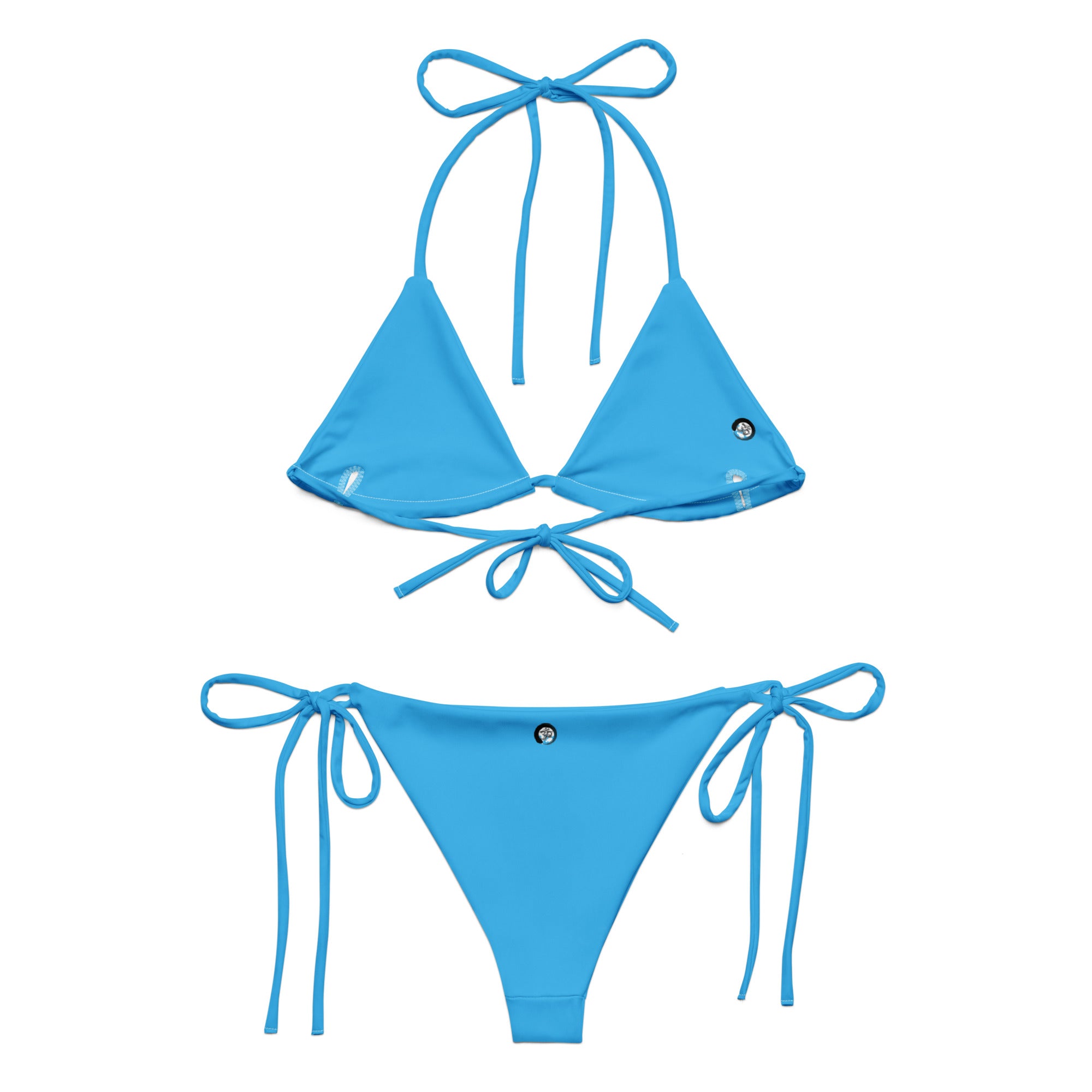 I'm Expensive IX Recycled String Bikini - Azure