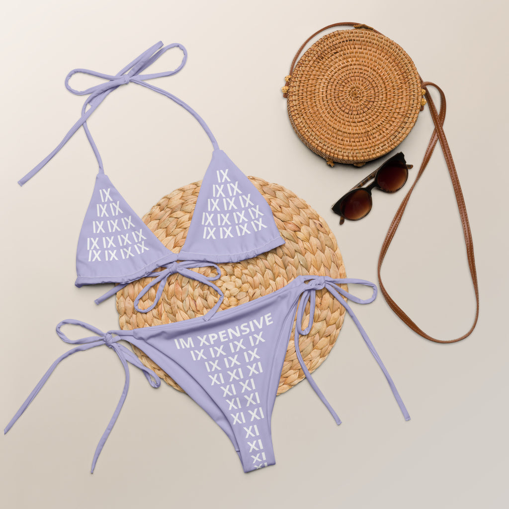 I'm Expensive IX Recycled String Bikini - Lively Lavender