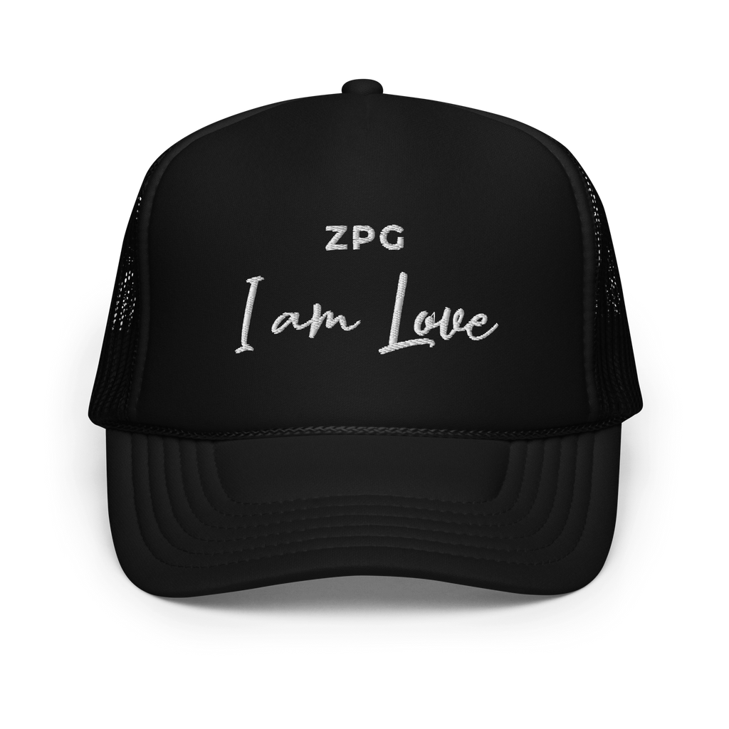ZPG Love Black Foam Trucker Hat