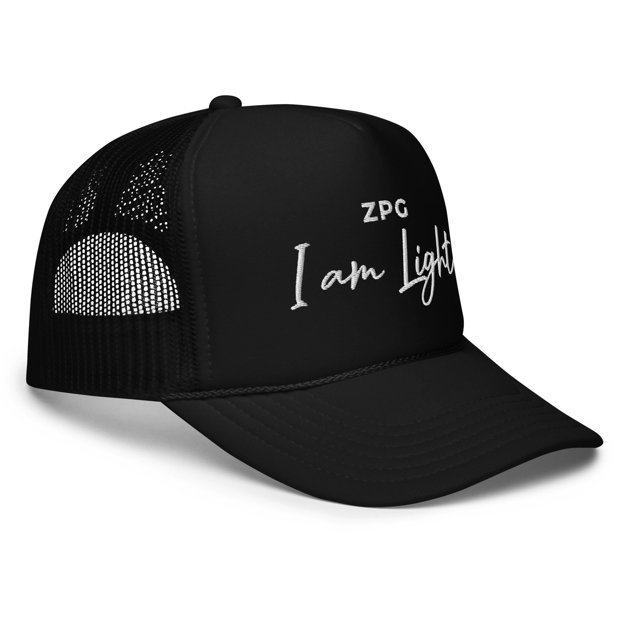 ZPG Light Black Foam Trucker Hat