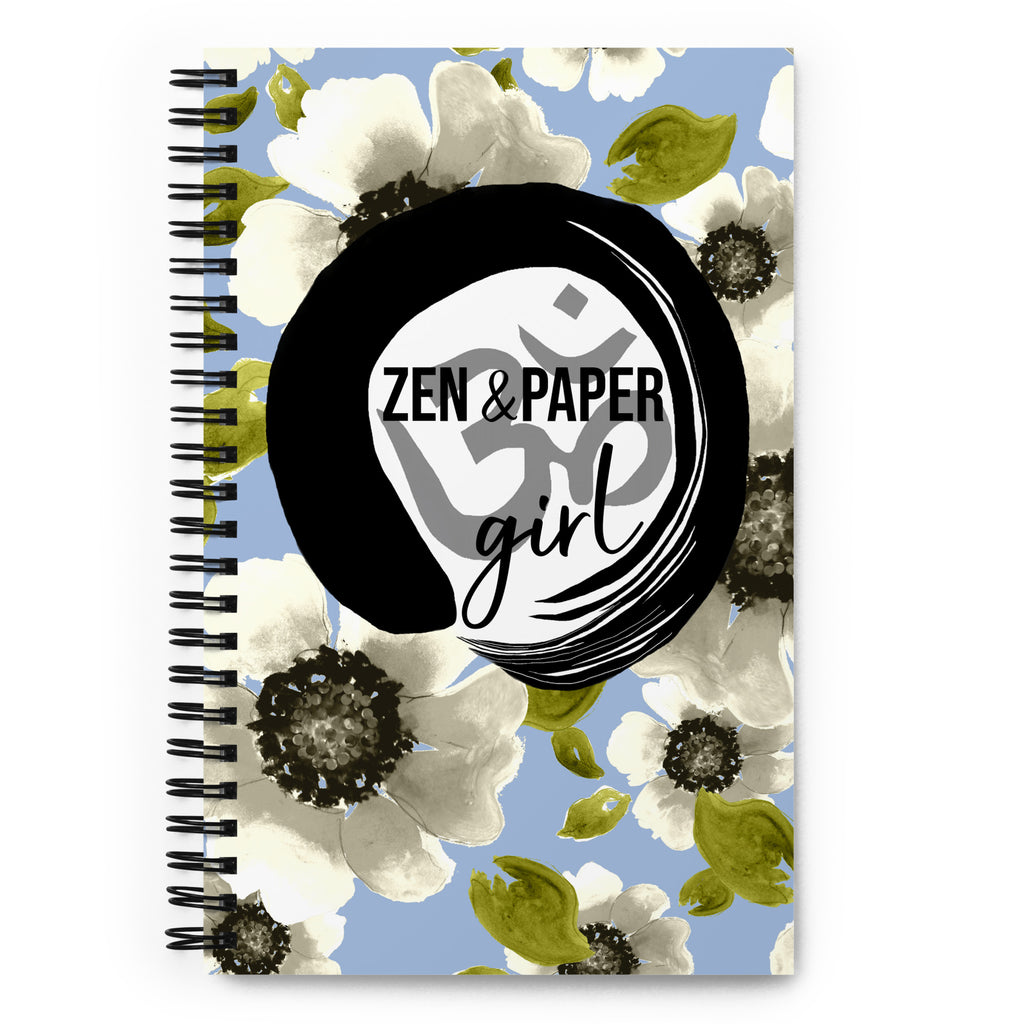 Zen @ Home Blue Flowers Journal