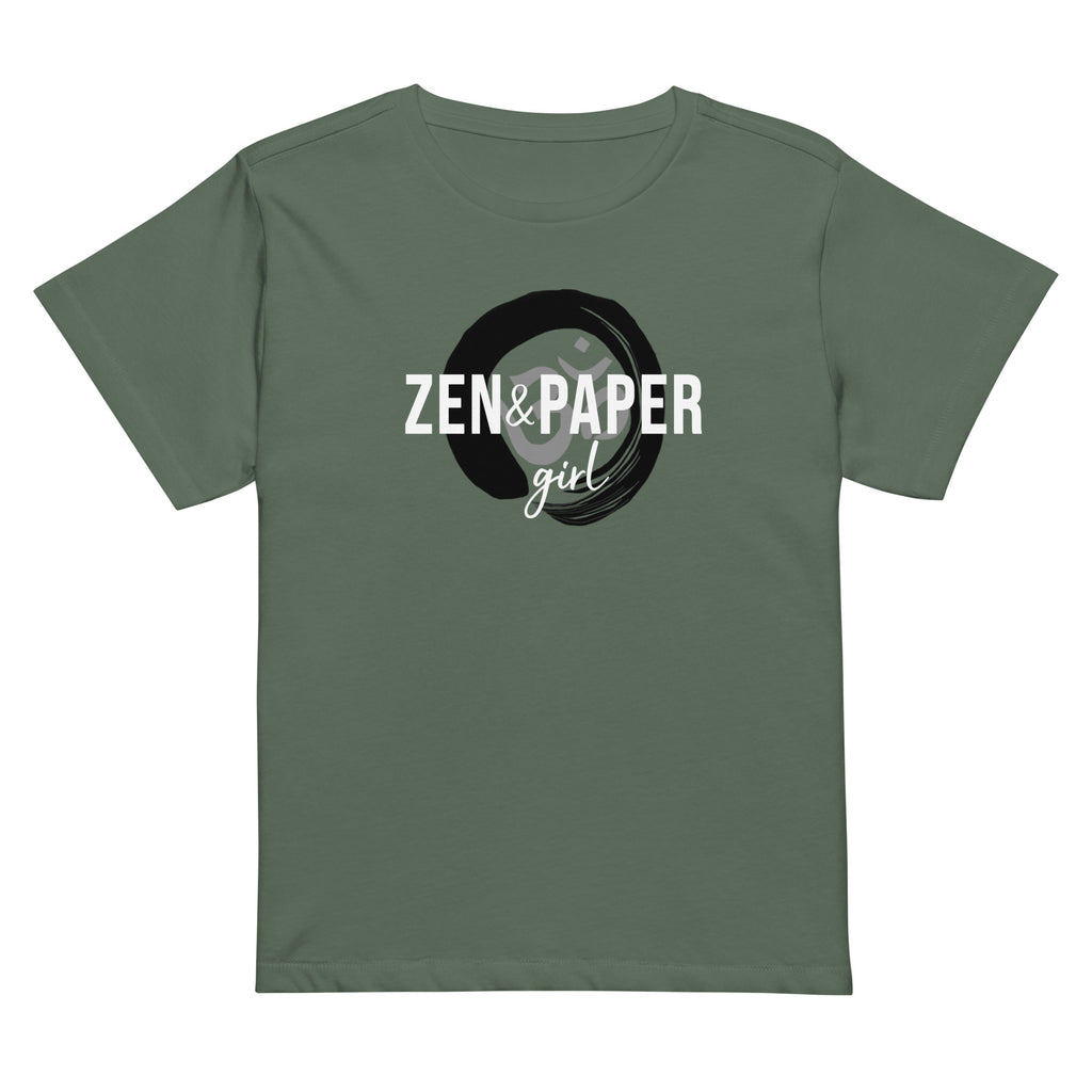 Zen & Paper Logo Women’s High-Waisted Logo Tee