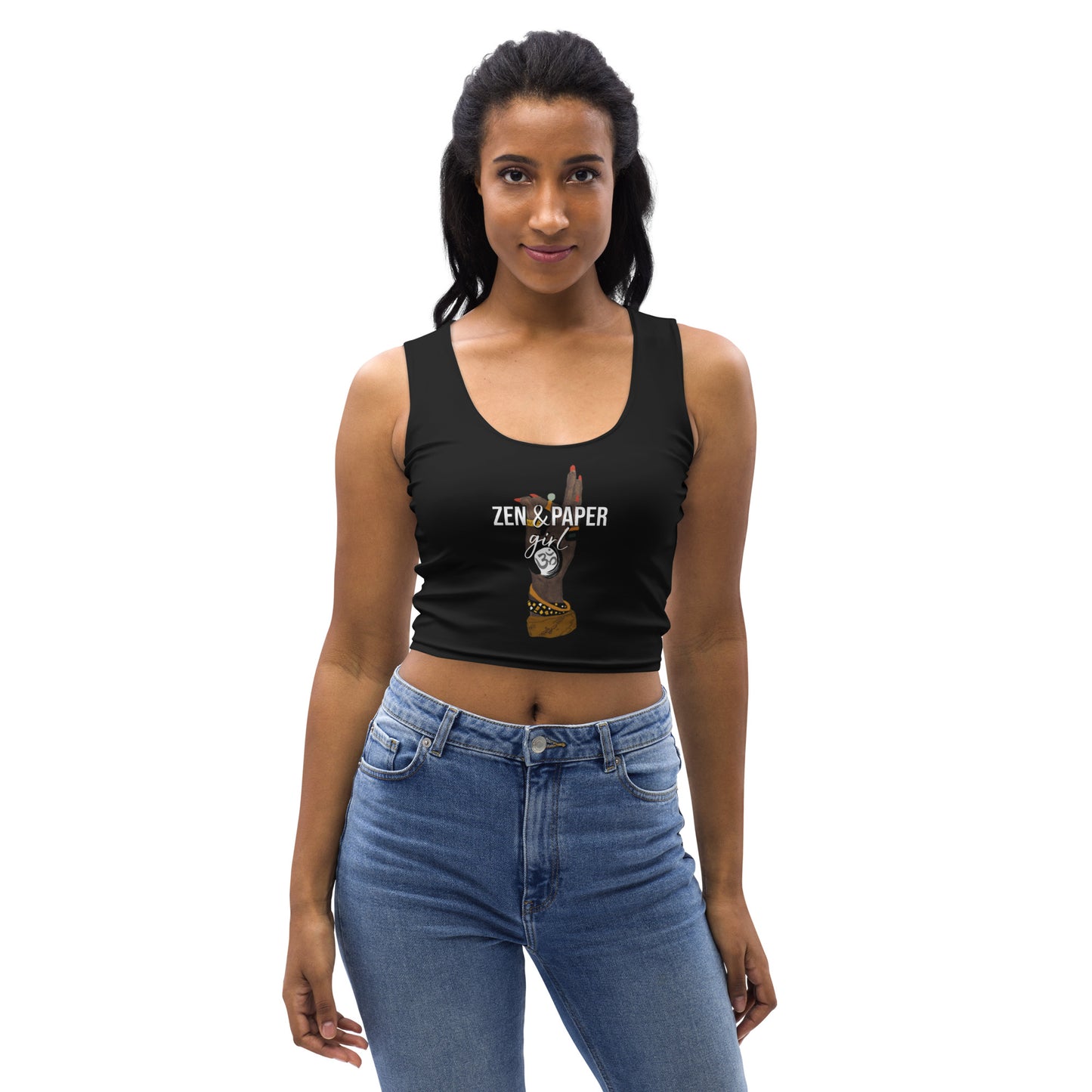 Zen & Paper Girl OM Crop Top