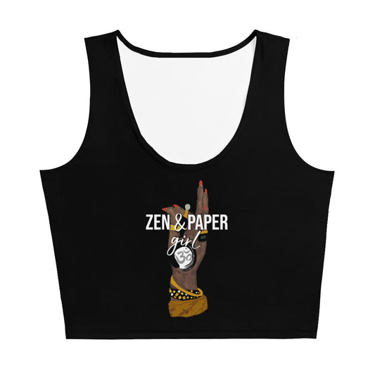 Zen & Paper Girl OM Crop Top