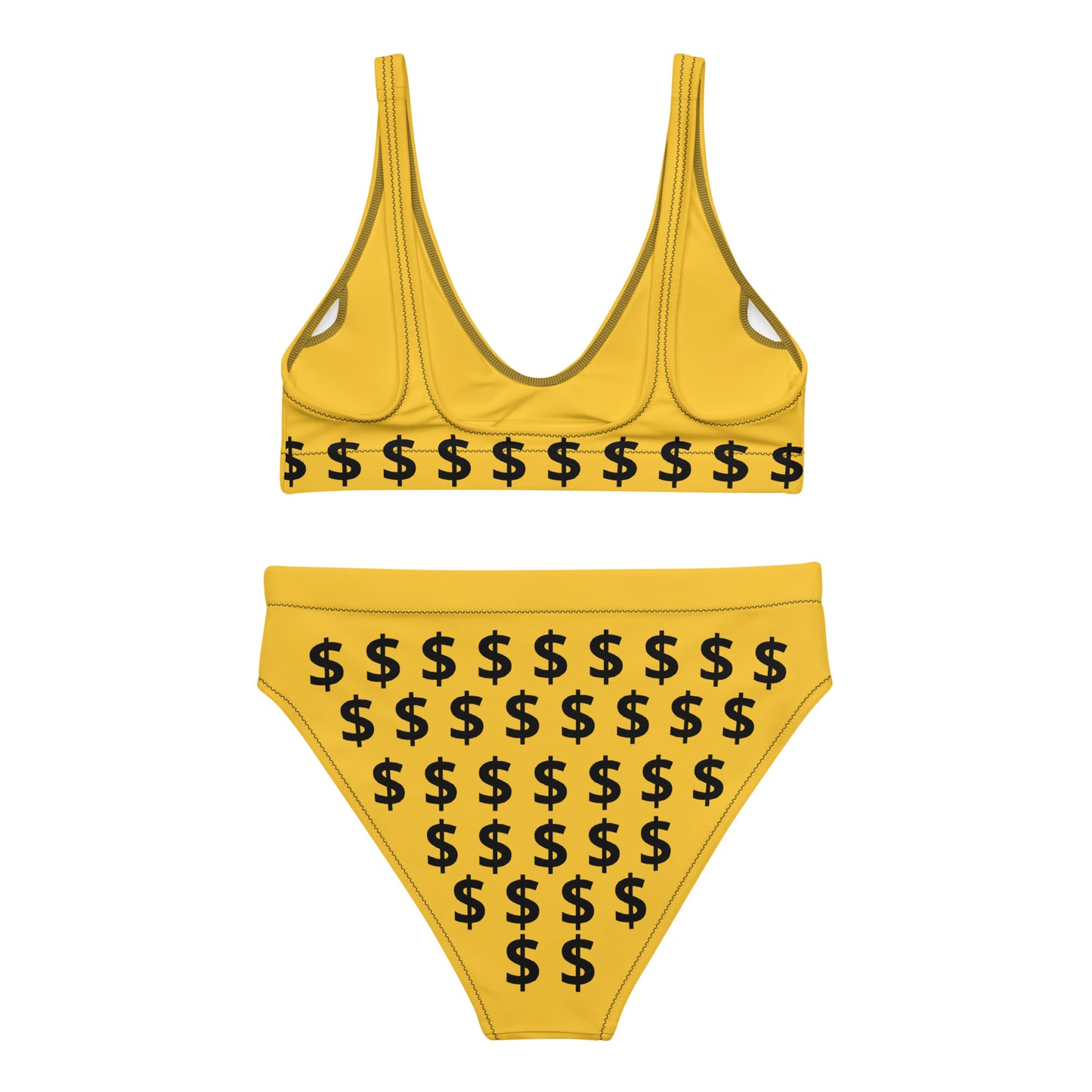 I’m Expensive Dollars Recycled High-Waisted Bikini - Bumble