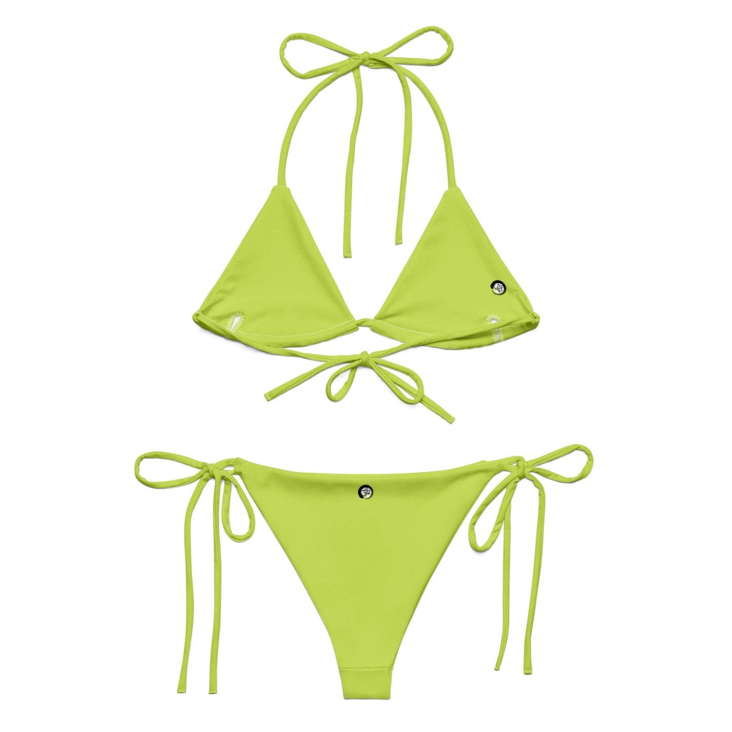I'm Expensive IX Recycled String Bikini - Lime