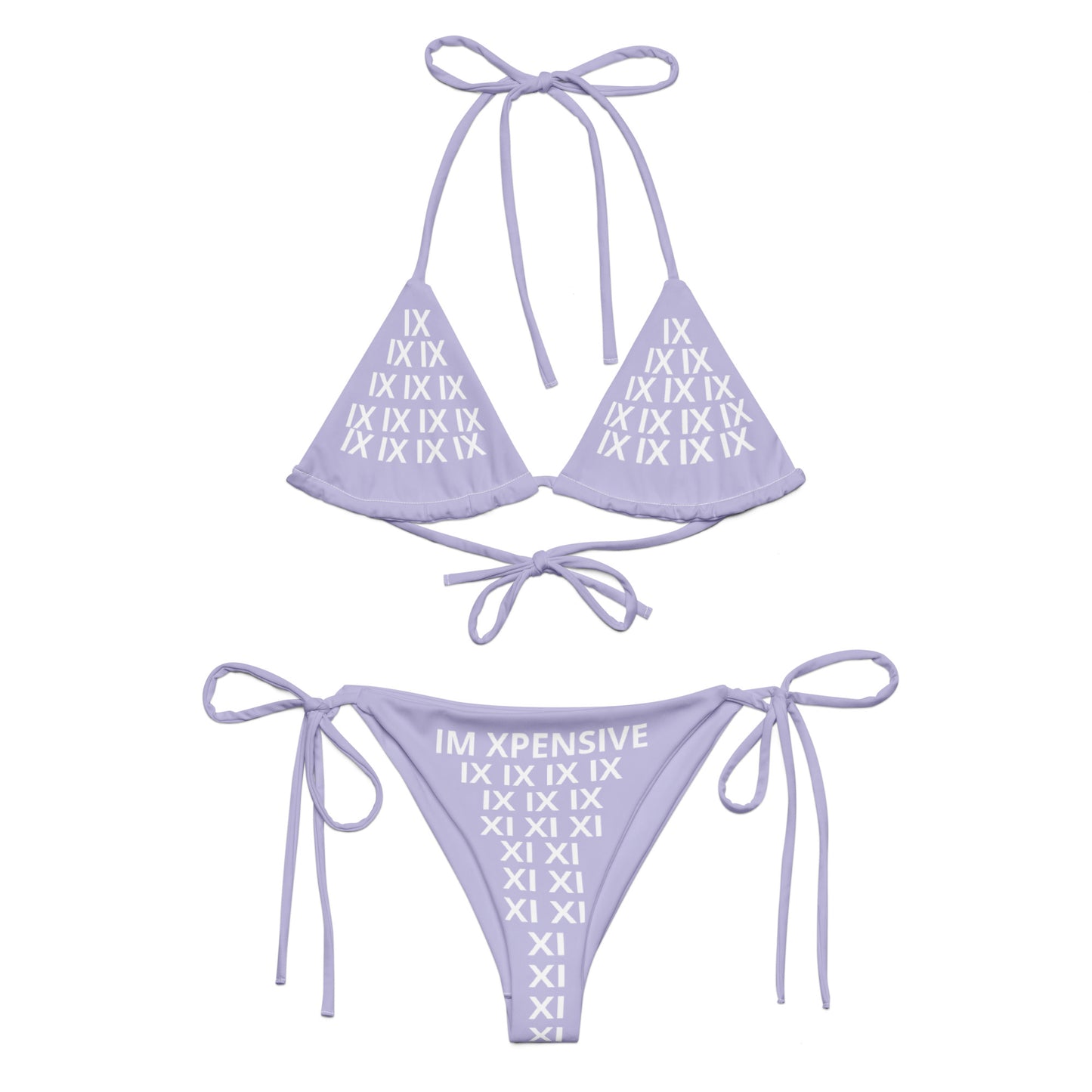 I'm Expensive IX Recycled String Bikini - Lively Lavender