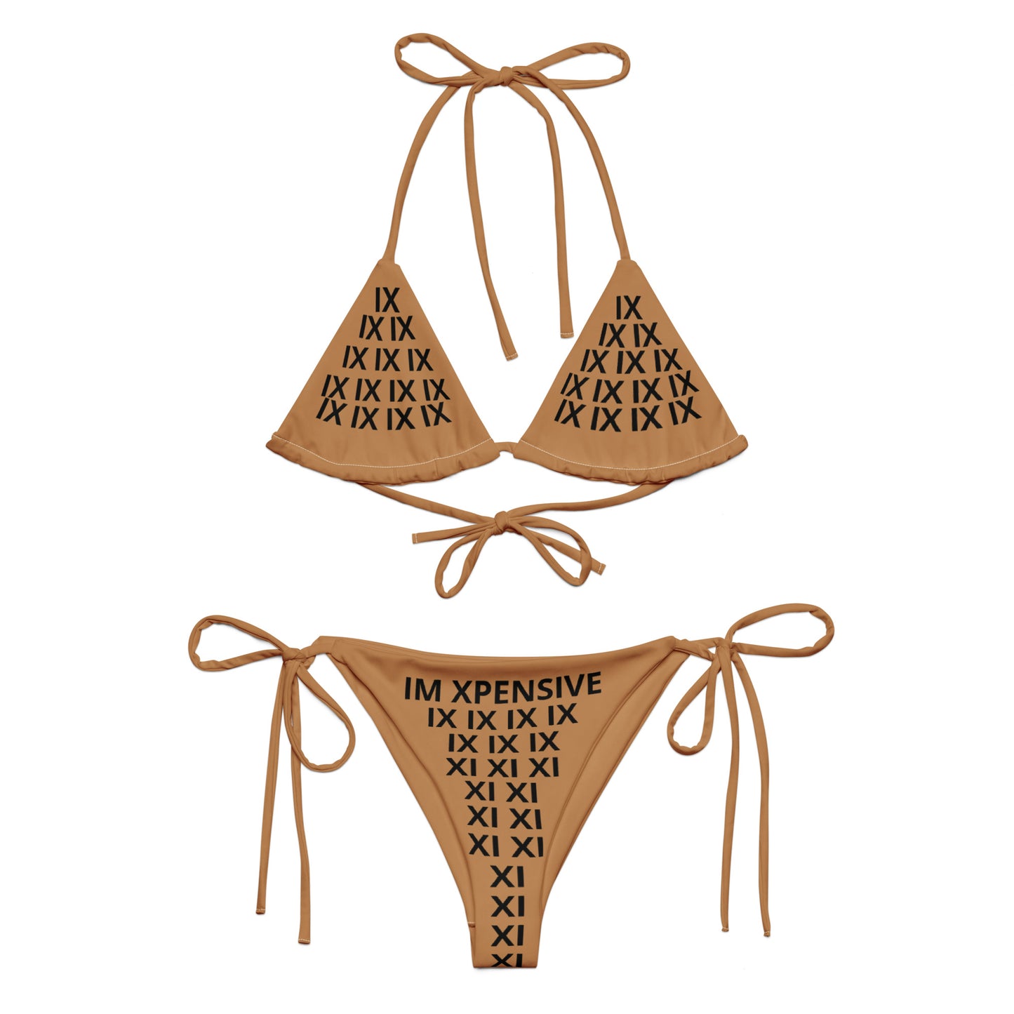 I'm Expensive IX Recycled String Bikini - Nude