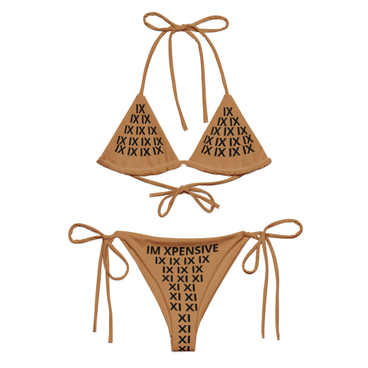 I'm Expensive IX Recycled String Bikini - Nude