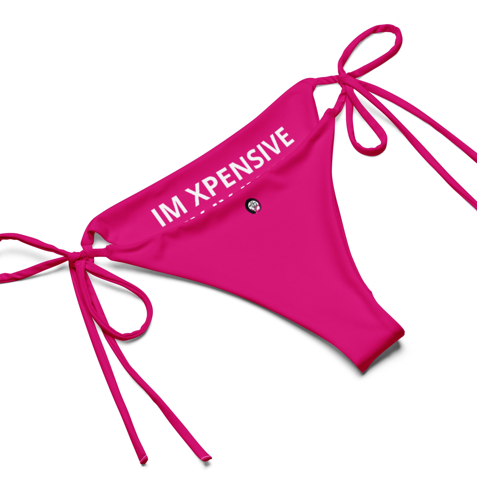 I'm Expensive IX Recycled String Bikini - Hot Pink