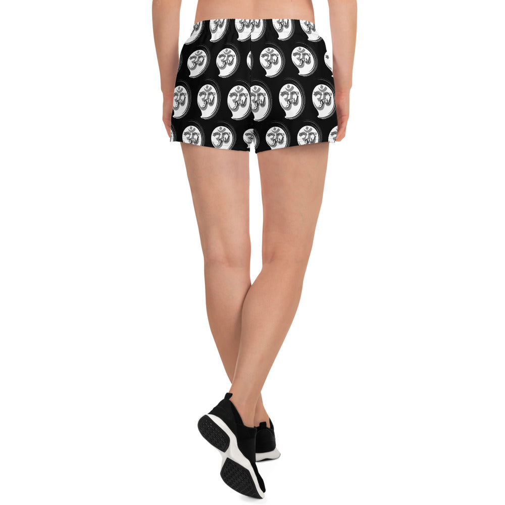 Zen & Paper Girl OM Multi-Print Women’s Recycled Athletic Shorts