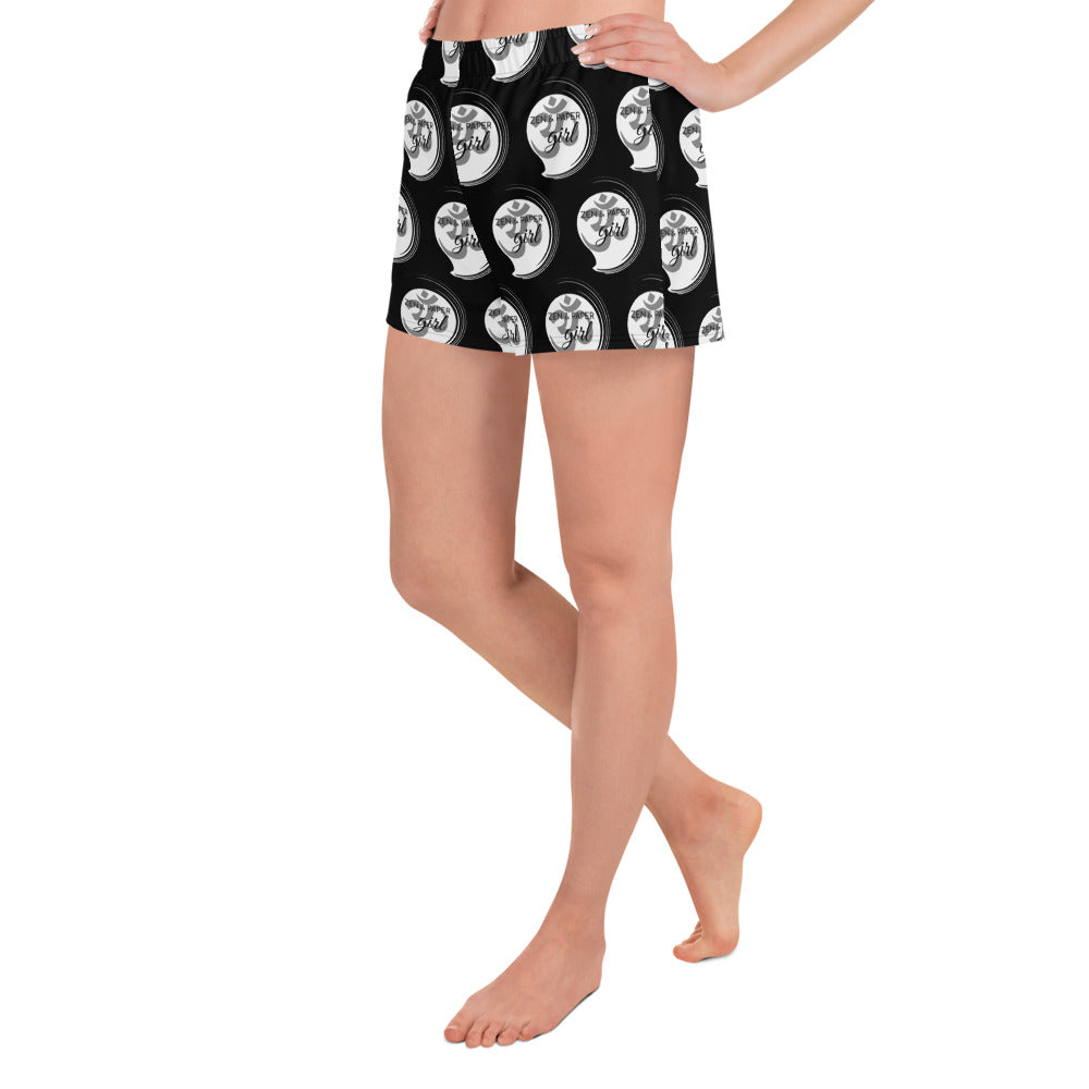 Zen & Paper Girl OM Multi-Print Women’s Recycled Athletic Shorts