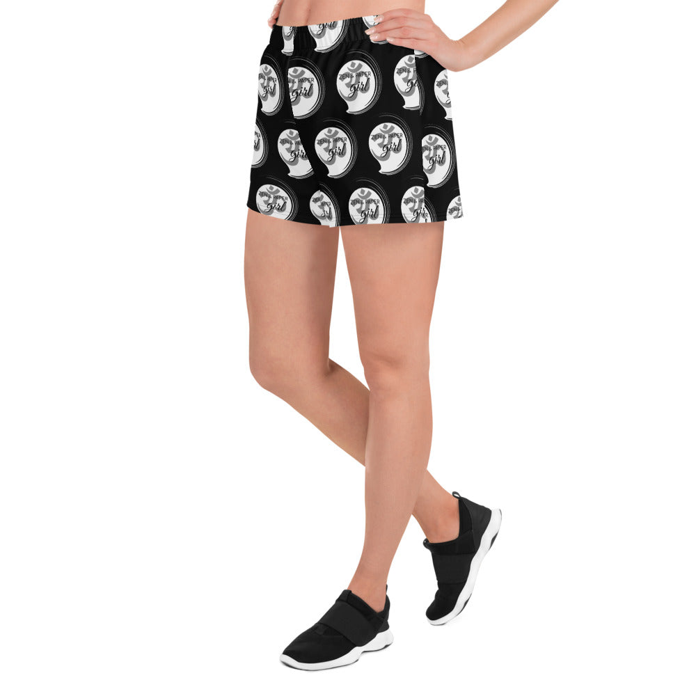Zen & Paper Girl OM Multi-Print Women’s Recycled Athletic Shorts