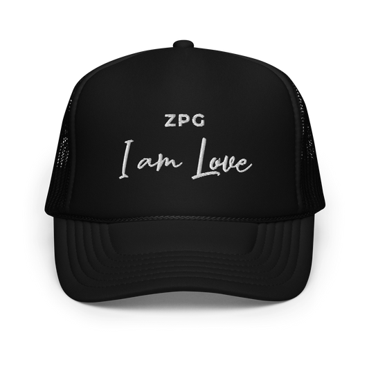 ZPG Love Black Foam Trucker Hat