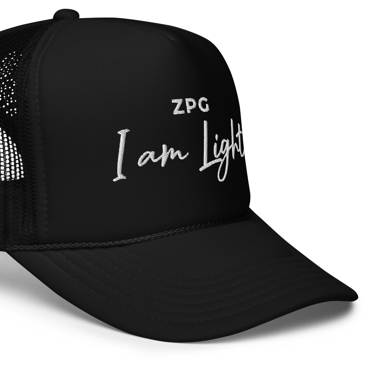 ZPG Light Black Foam Trucker Hat