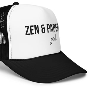 Zen & Paper Girl Foam Trucker Hat