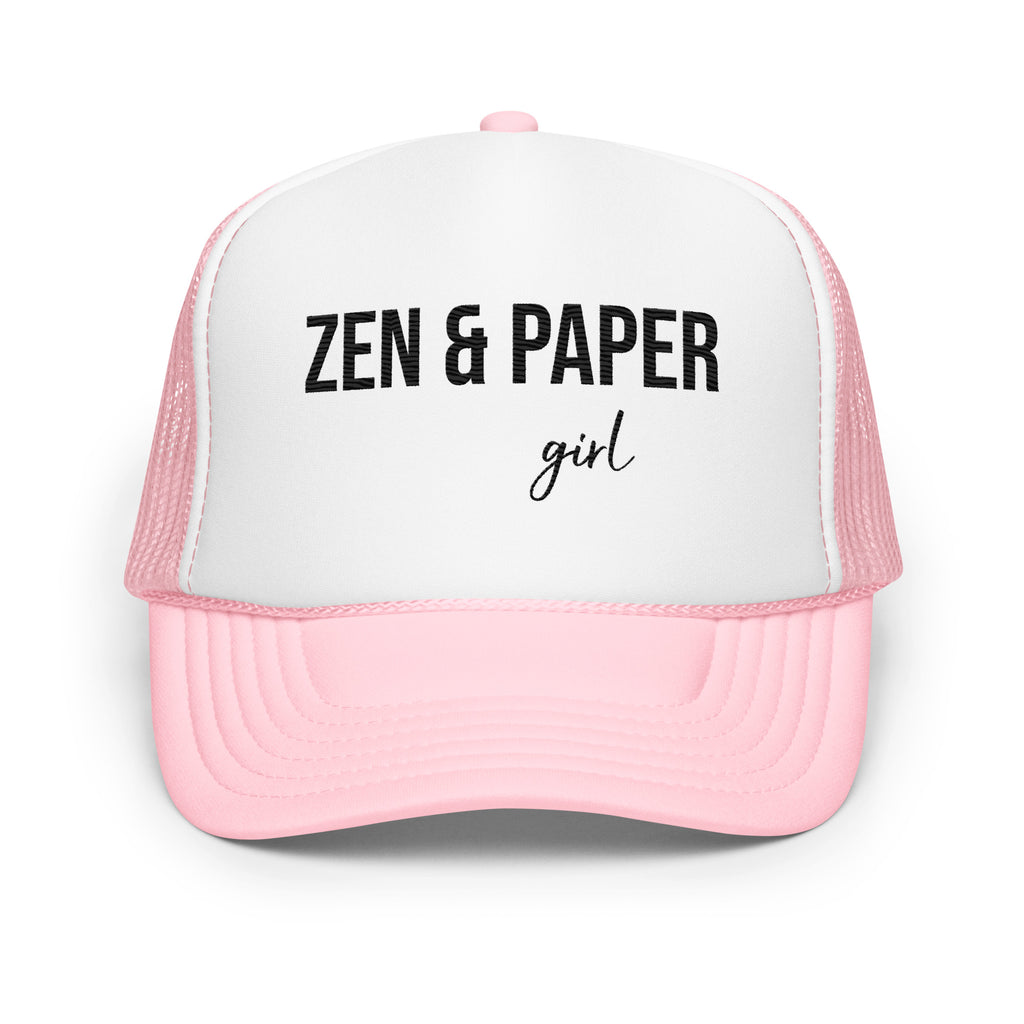 Zen & Paper Girl Foam Trucker Hat