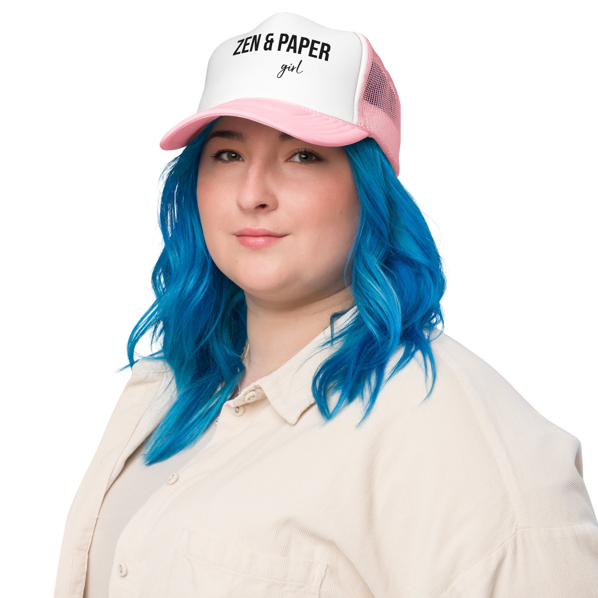 Zen & Paper Girl Foam Trucker Hat