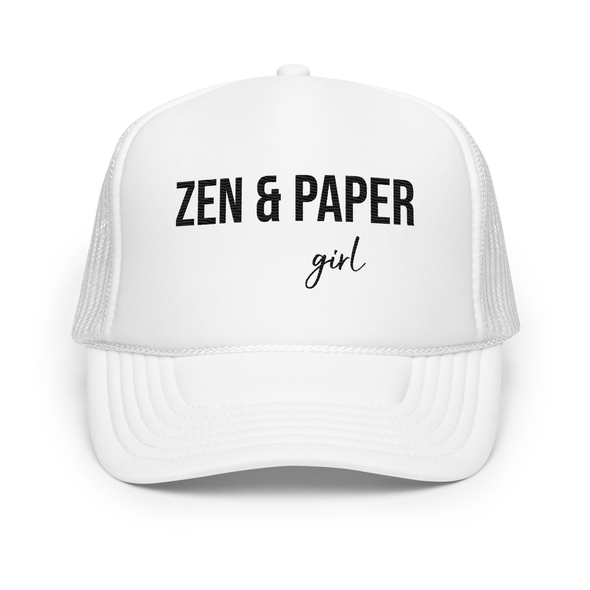 Zen & Paper Girl Foam Trucker Hat