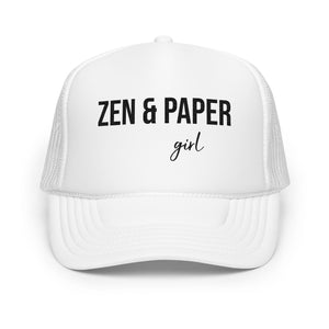 Zen & Paper Girl Foam Trucker Hat