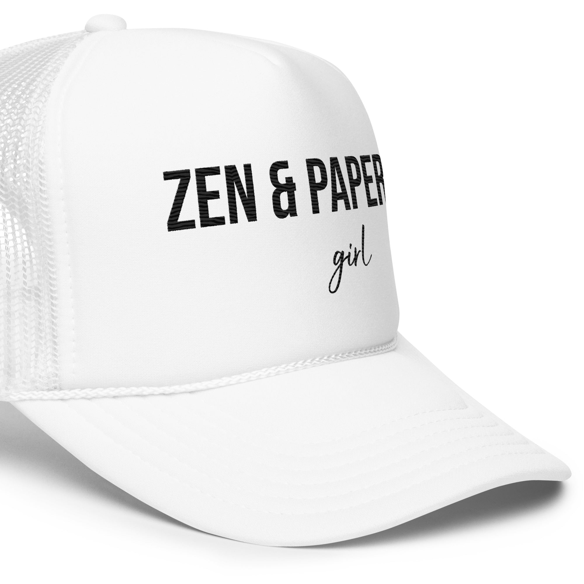 Zen & Paper Girl Foam Trucker Hat