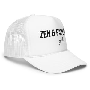 Zen & Paper Girl Foam Trucker Hat