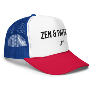 Zen & Paper Girl Foam Trucker Hat