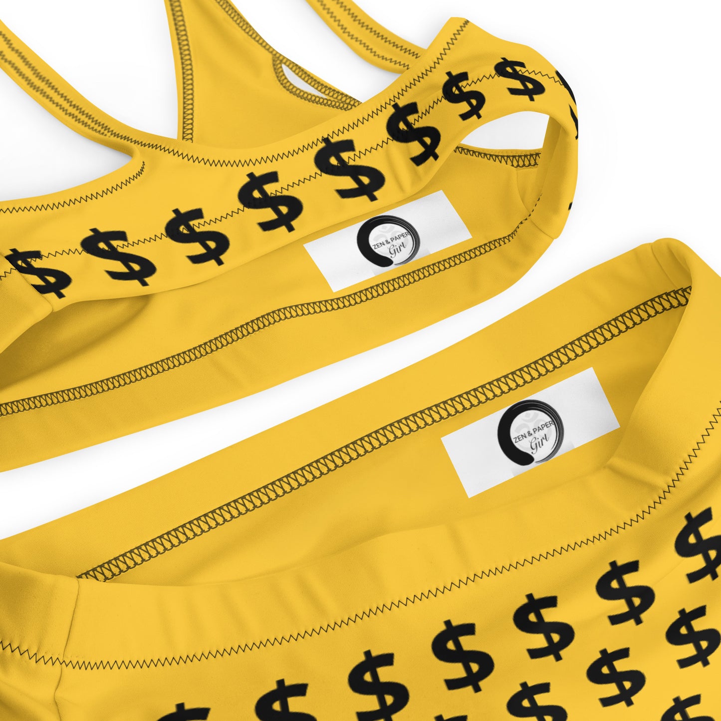 I’m Expensive Dollars Recycled High-Waisted Bikini - Bumble