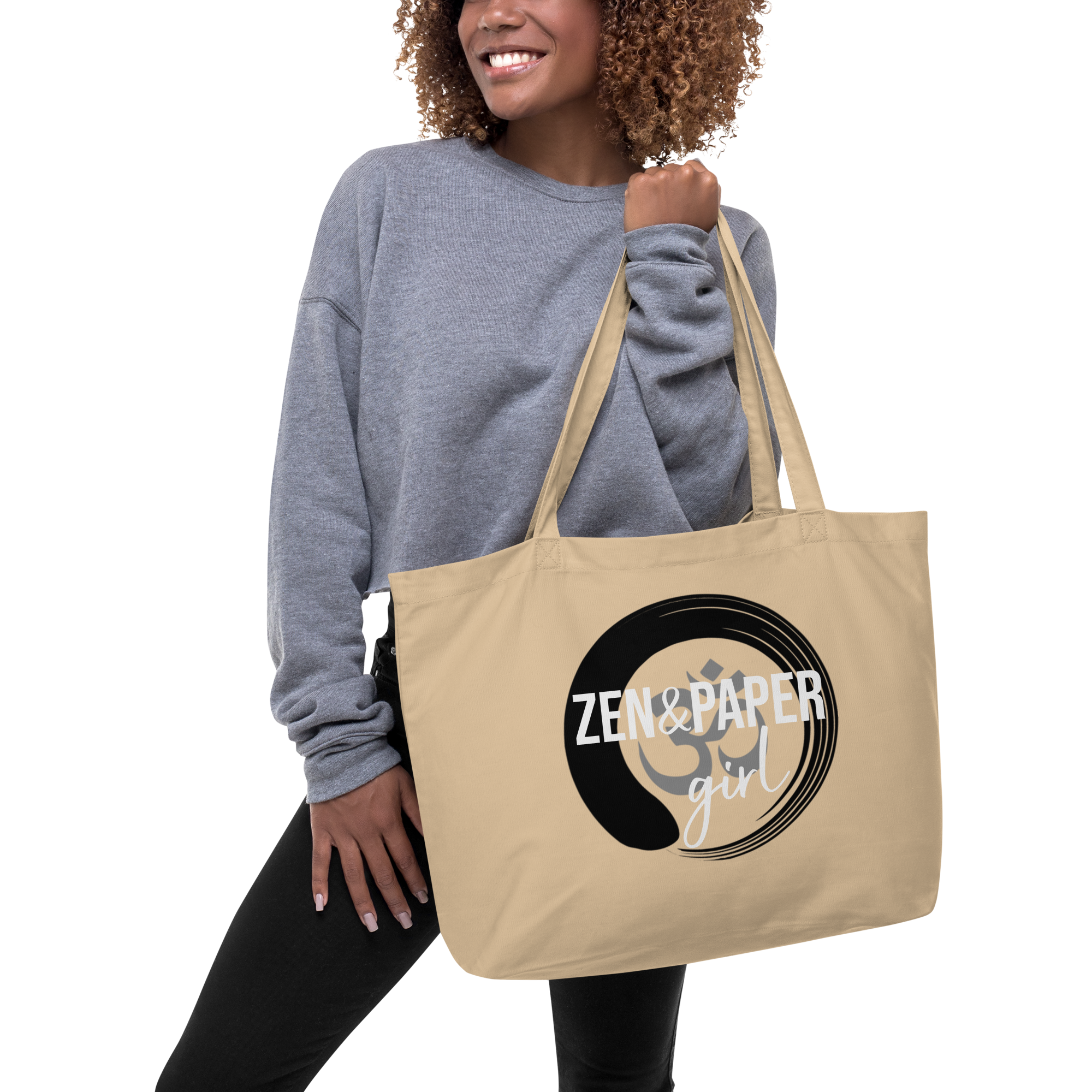 Zen & Paper Girl Organic Tote Bag