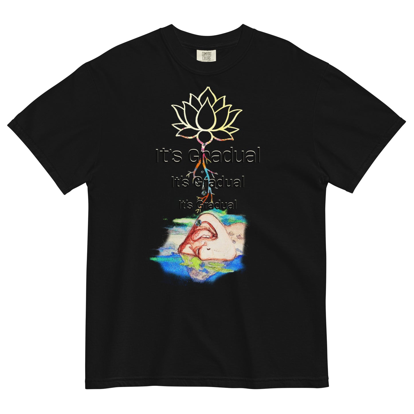 ZPG It’s Gradual Over-Sized Premium Genderless T-Shirt - Black