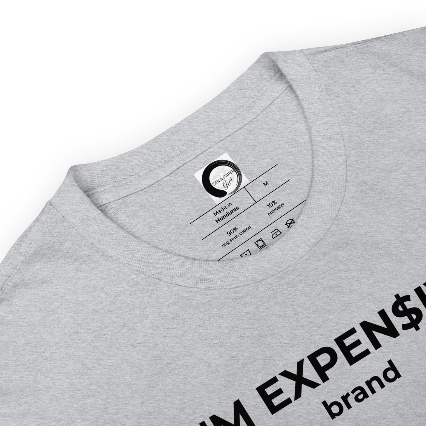 I'm Expensive Dollar Sign Logo Short-Sleeve Genderless T-Shirt - Black Print