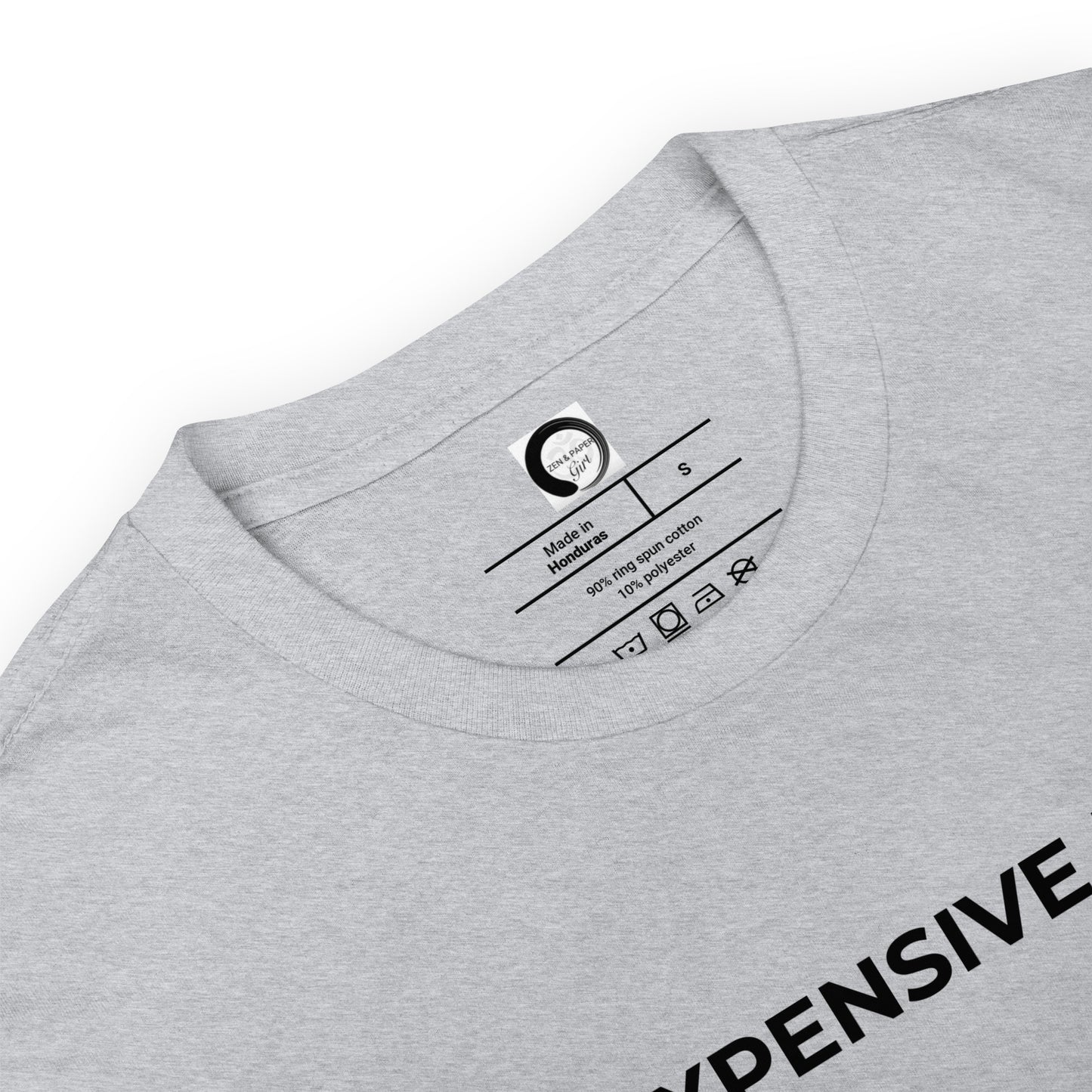 I'm Expensive Classic Logo Short-Sleeve Unisex T-Shirt - Black Print