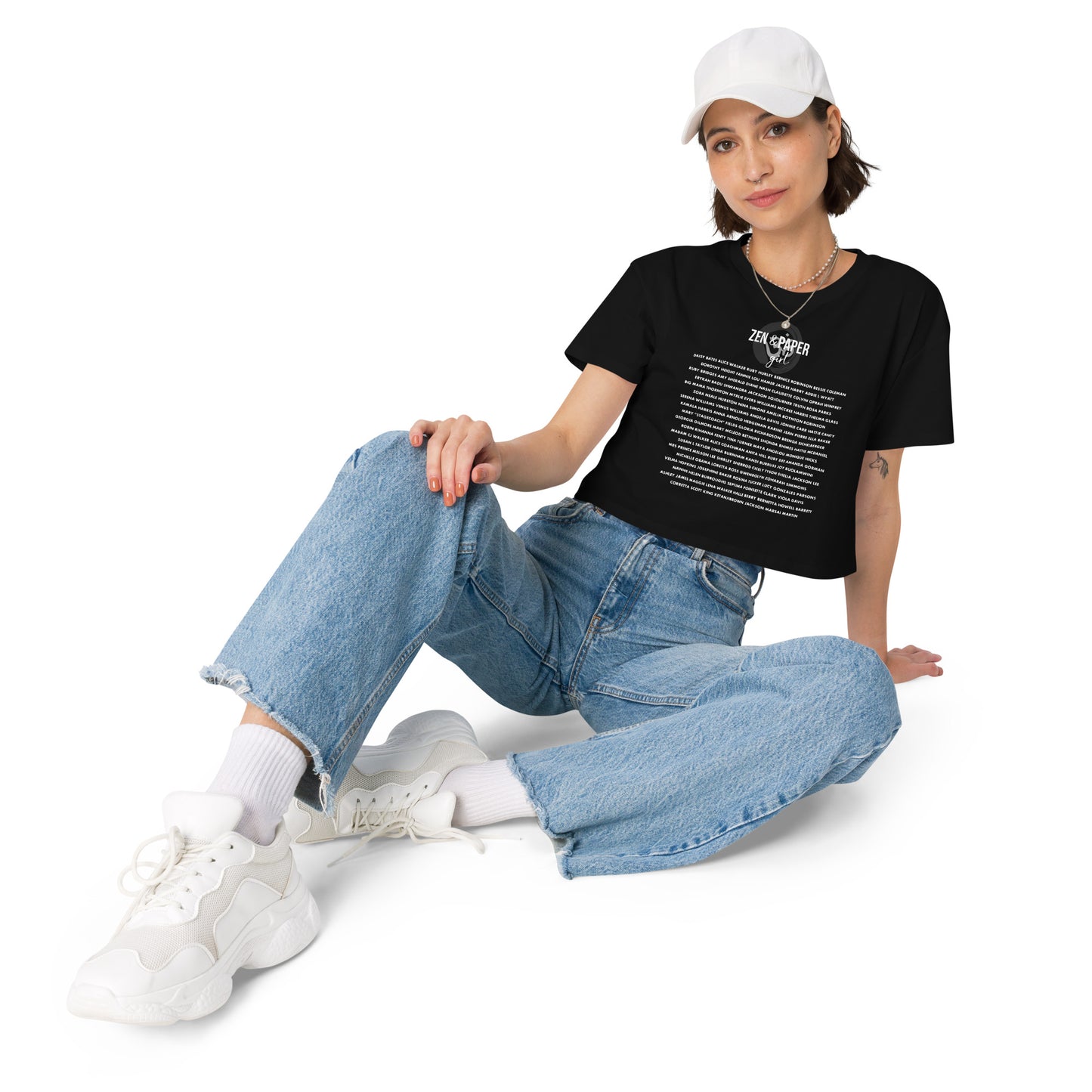 Zen & Paper Girl Say Her Name Women’s Crop Top