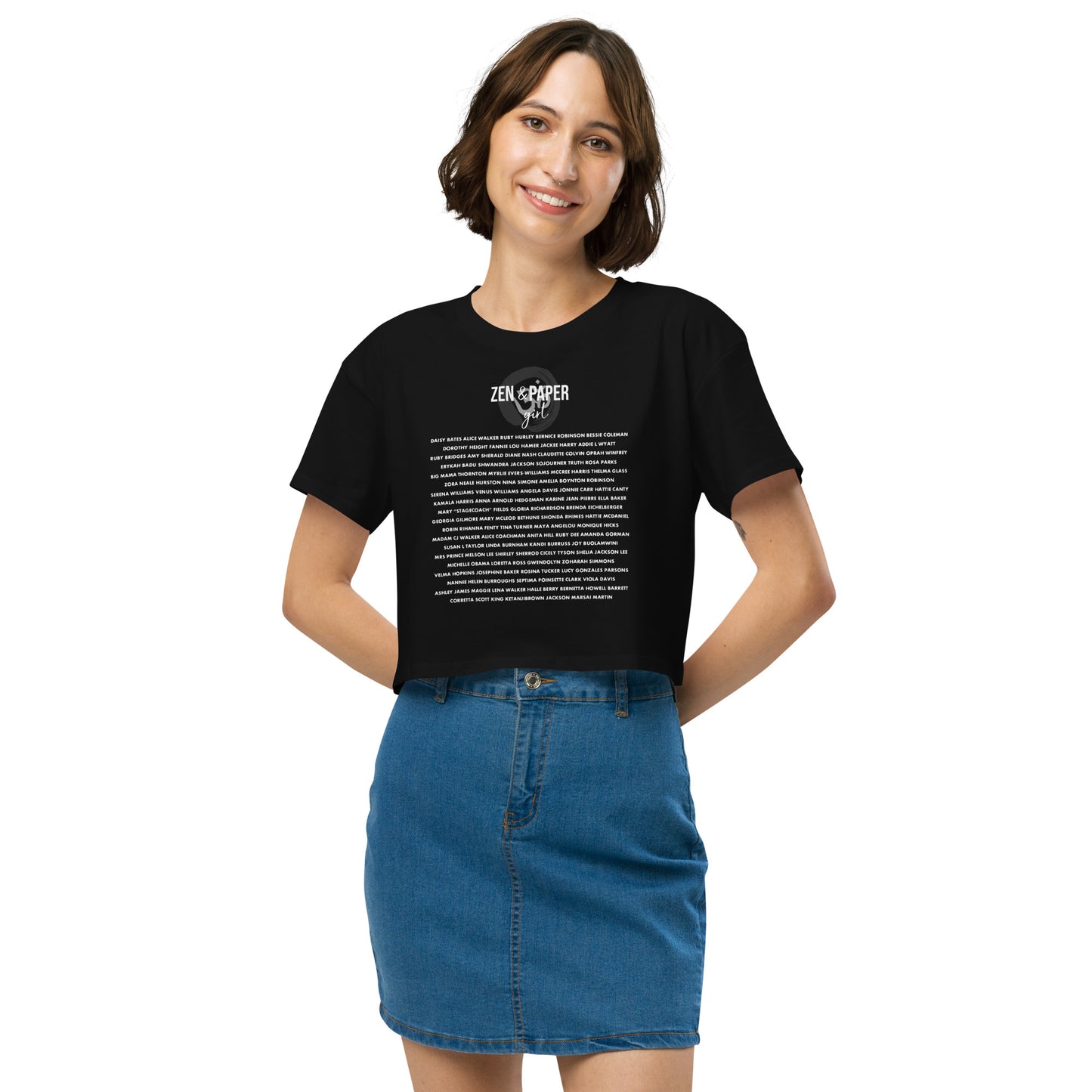 Zen & Paper Girl Say Her Name Women’s Crop Top