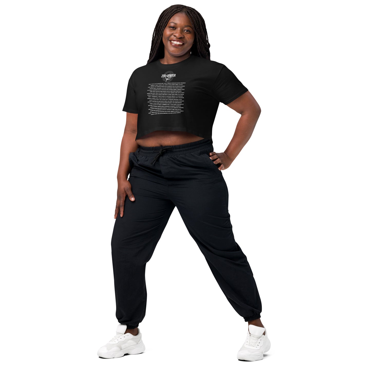 Zen & Paper Girl Say Her Name Women’s Crop Top
