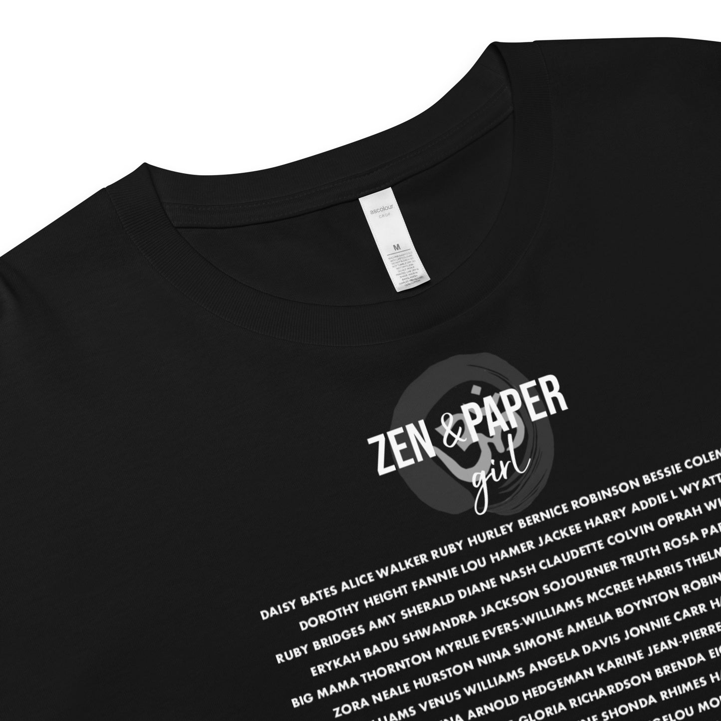 Zen & Paper Girl Say Her Name Women’s Crop Top