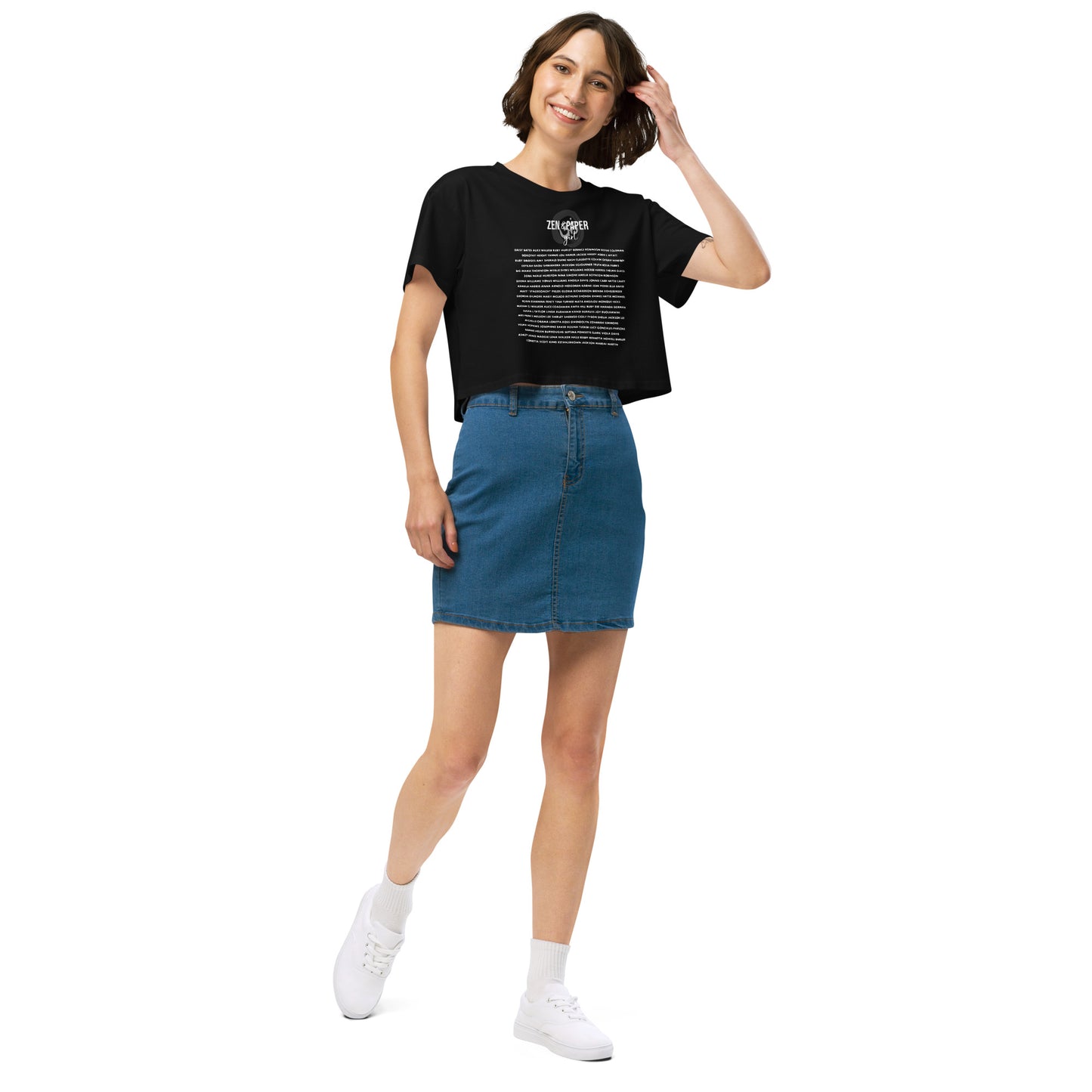 Zen & Paper Girl Say Her Name Women’s Crop Top