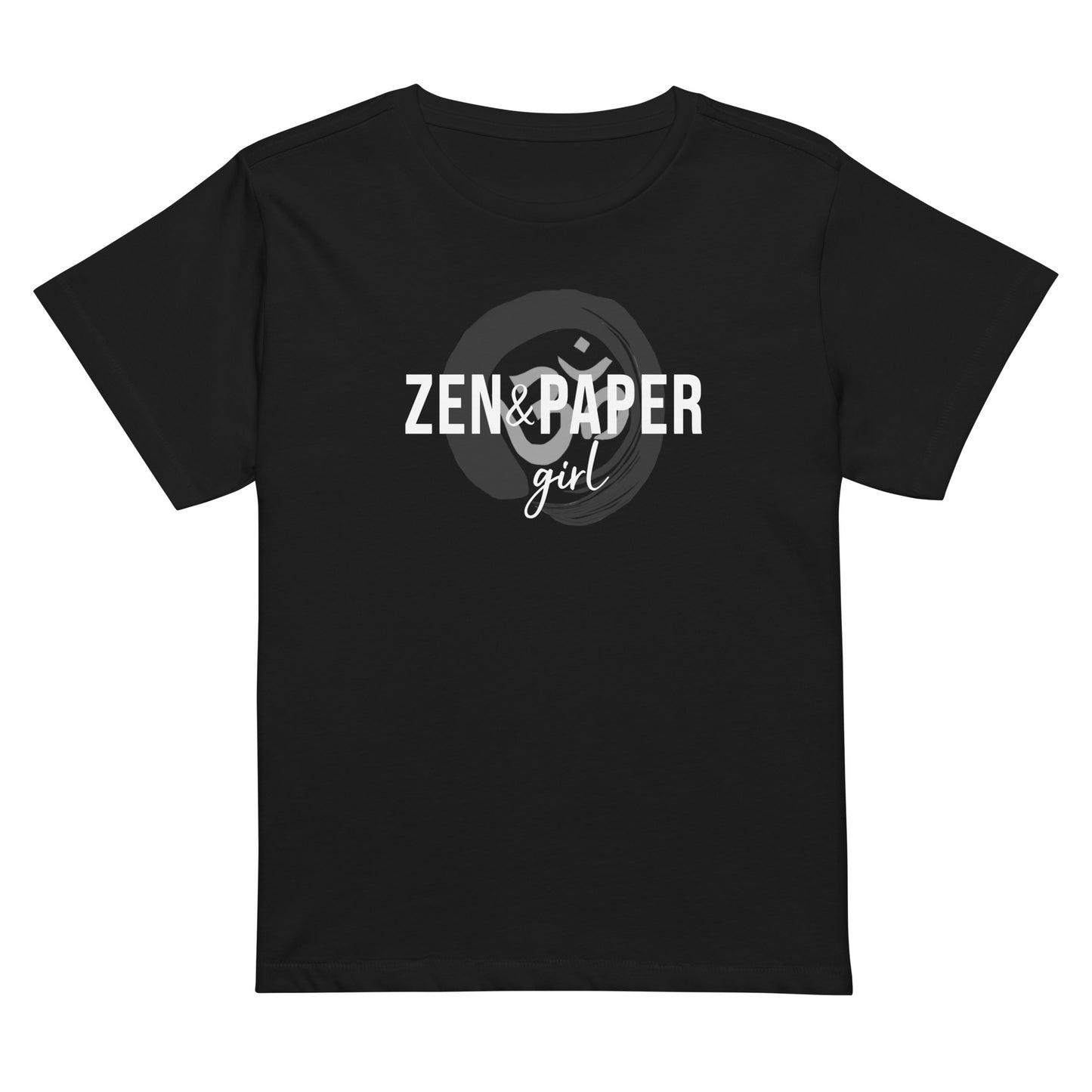 Zen & Paper Logo Women’s High-Waisted Logo Tee