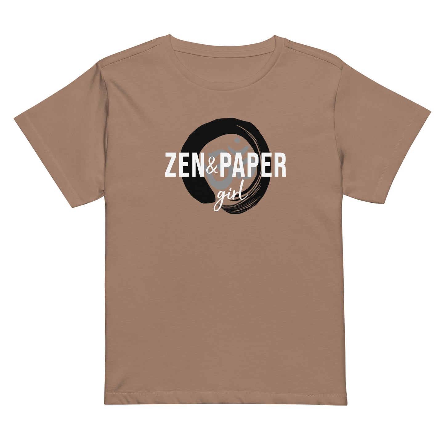 Zen & Paper Logo Women’s High-Waisted Logo Tee