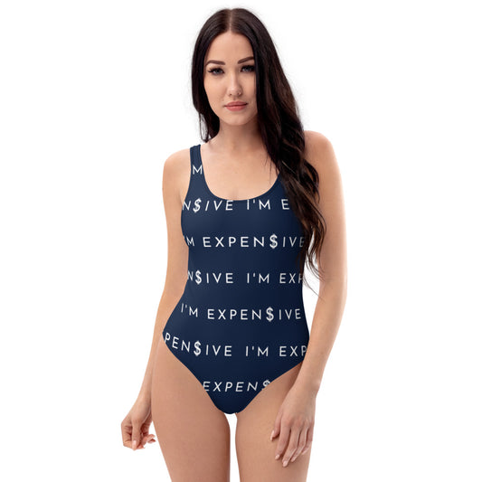 I'm Expensive White Multi-Print One - Save Me Navy