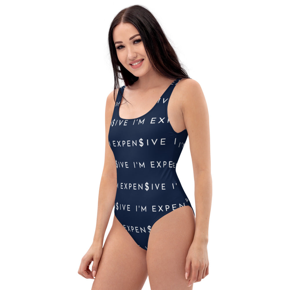 I'm Expensive White Multi-Print One - Save Me Navy